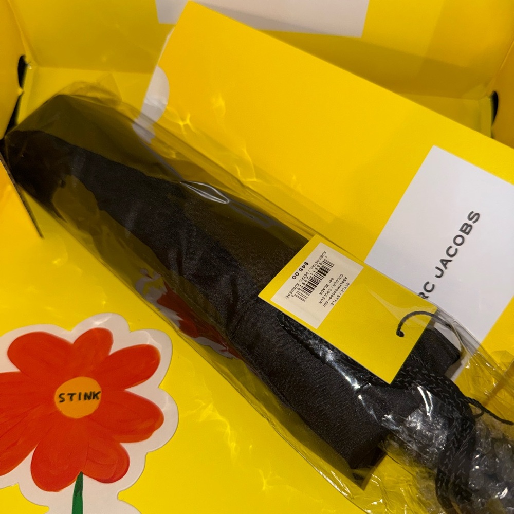 Marc Jacobs Black Compact Umbrella